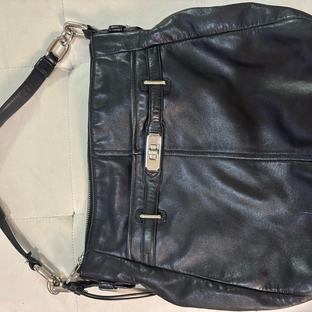 Vintage Coach in black leather Ashlyn Chelsea